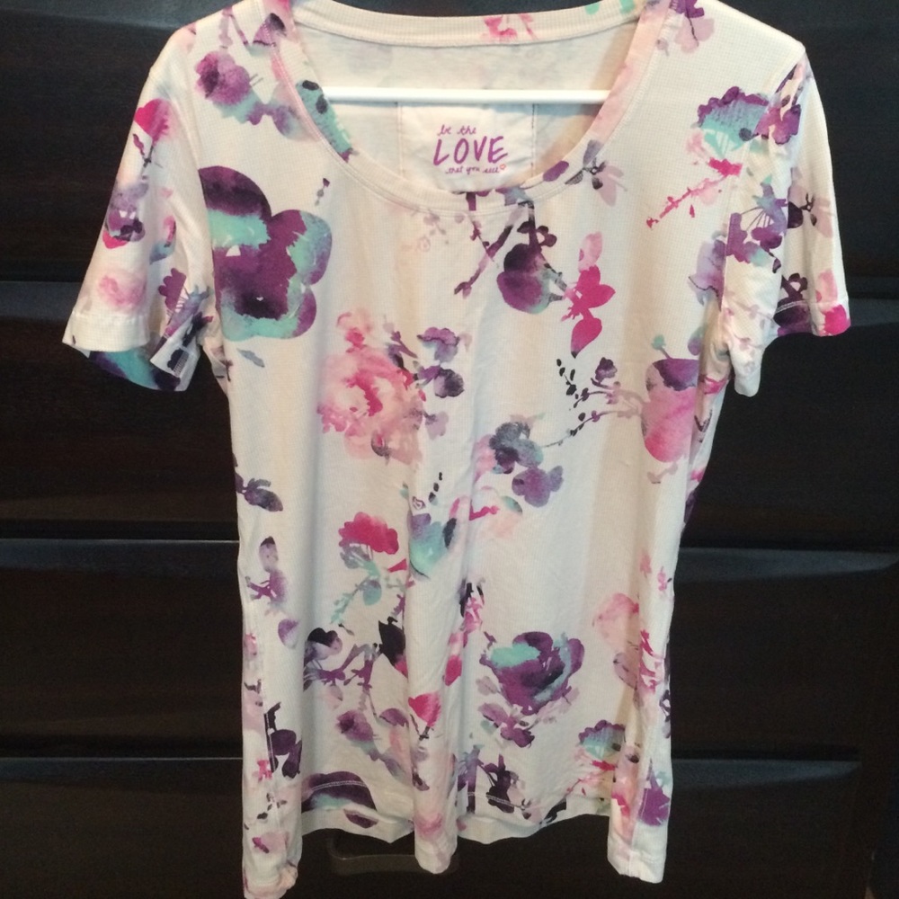 RARE Lululemon Blurred Blossom Shirt